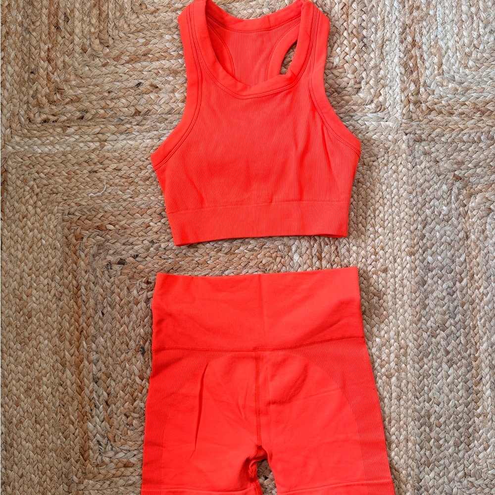 Bold Orange Workout Set